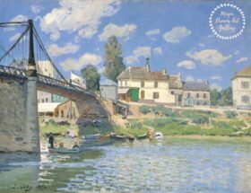 El puente de Villeneuve-la-Garenne - Alfred Sisley (1872).